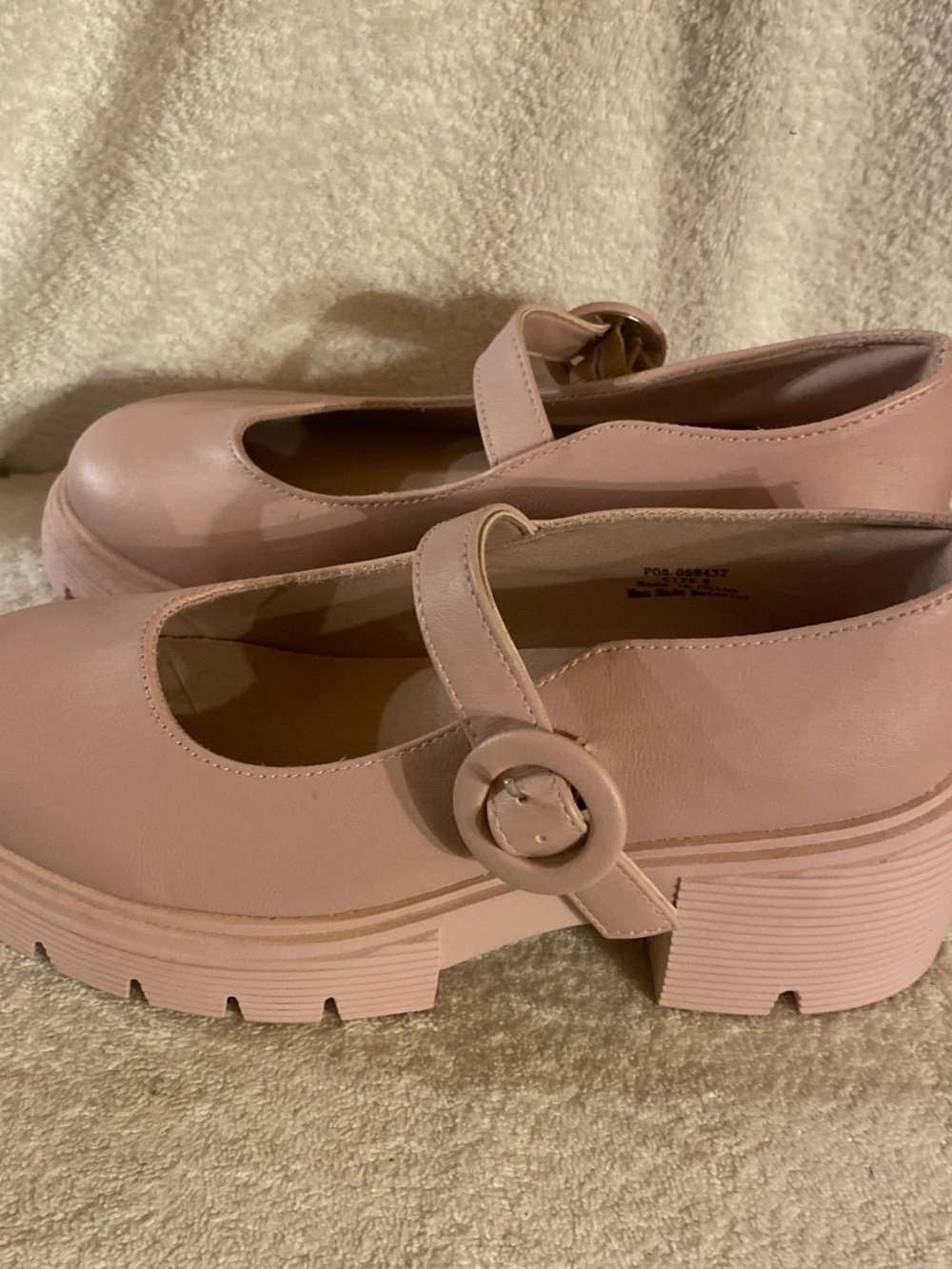Journee Collection Pink Chunky Mary Jane Clogs